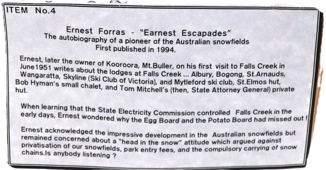 Earnest Escapades - exhibition sign