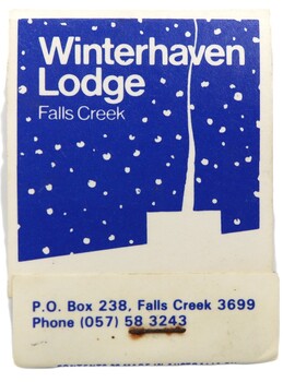 Winterhaven Lodge Souvenir Matchbook Front