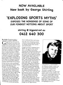 Article promoting the release of "Exploding Sports Myths