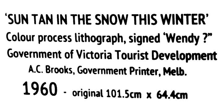 Sign displayed with the poster
