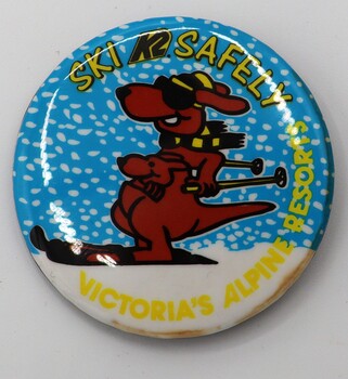 Victoria’s Alpine Resorts badge - ski k2 safely - 