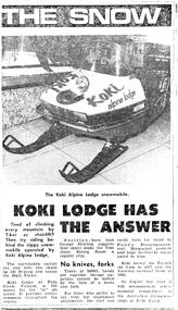 Koki Alpine Lodge Snowmobile