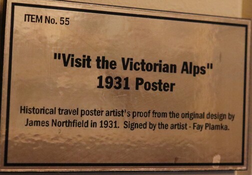 Display Sign - Visit the Australian Alps