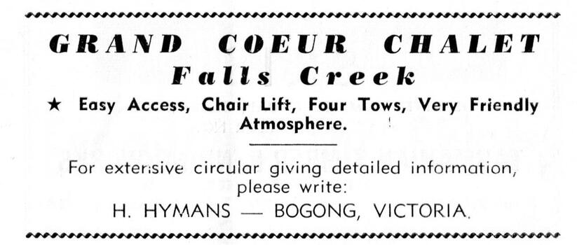Advertisement - Grand Coeur Chalet