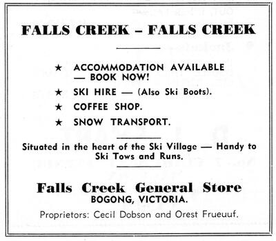 Advertisement - Falls Creek General Store