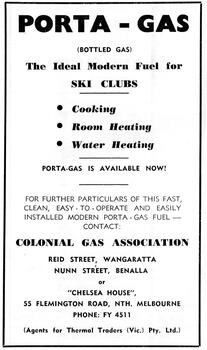 Advertisement - Porta Gas ideal for Ski Clubs