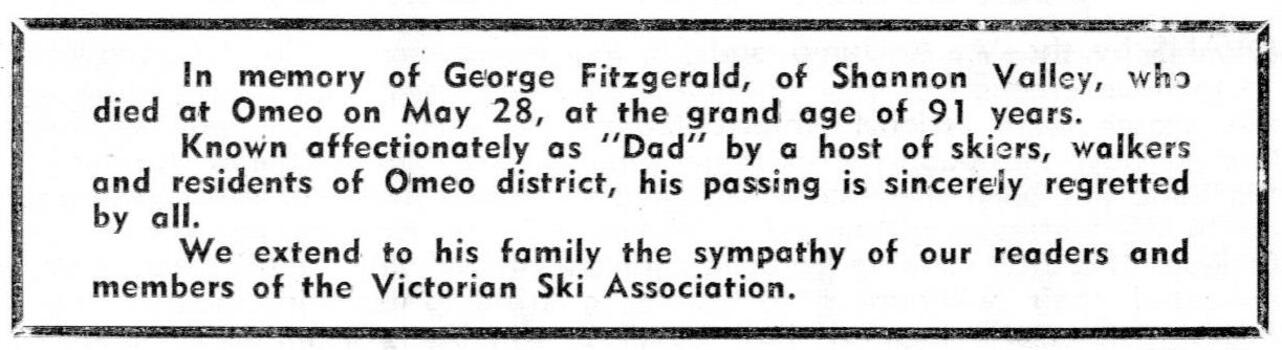 In memory of George Fitzgerald of Shannonvale 