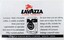 Back of card detailing information about Lavazza