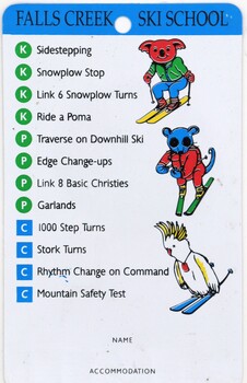 Falls Creek Snow Club Levels - Reverse