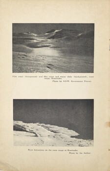 Snow formations at Mount Kosciusko
