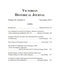 Contents Page  Articles Victorian Historical Journal