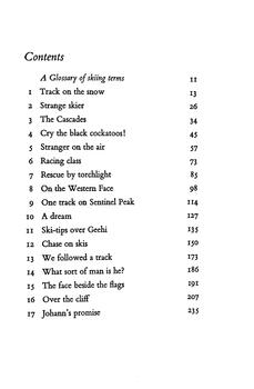 Winged Skis Contents Page