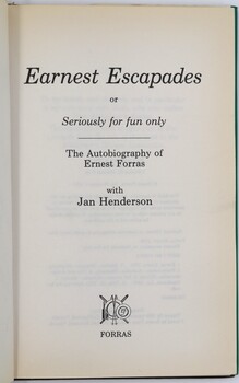 Earnest Forras front page