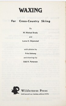 Front Page with author details