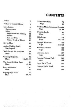 Alpine Walking Track - Contents