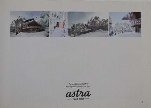 Astra - Falls Creek Photos and slogan