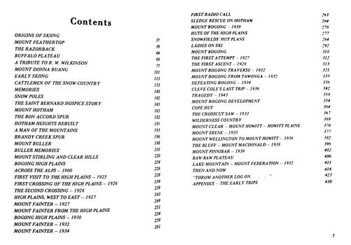 Table of contents