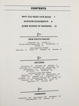 Skier's Guide - Contents Part 1