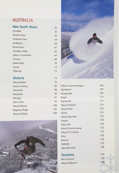 Snow Guide - Contents Australia Section