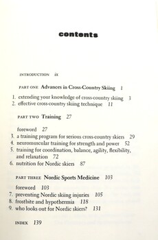 Contents Page in 3 sections