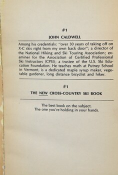 The New Cross Country Ski Book - Front Page