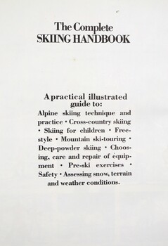 The Complete Skiing Handbook - Title Page