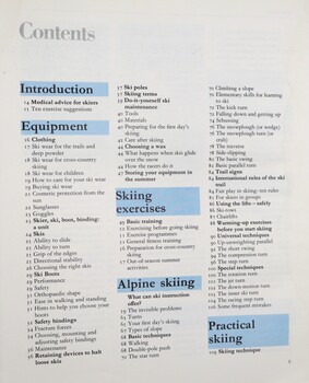 The Complete Skiing Handbook - Contents 1