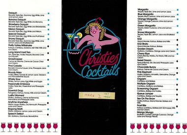 Christies Cocktail Menu 2