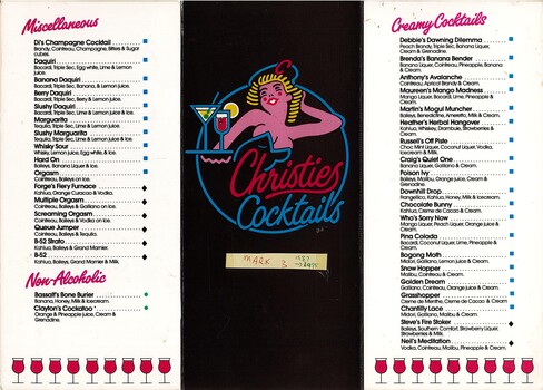  Christies Cocktail Menu 3 
