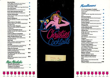 Christie's Cocktails Menu 4  