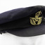 Navy Blue Officers Flying Cap With Gold Emblem Centre piece 