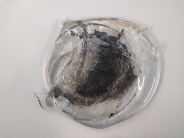 Sculpture - Slumped Glass and Textile, Yumemi Hiraki, Creases  Yumemi Hiraki, 2018