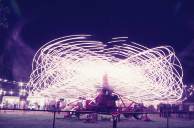 Photograph - Digital image, Light show in the gardens