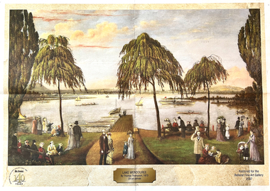 Work on paper - Lake Wendouree by Thomas Thompson 1873, Restored for the Ballarat Fine Art Gallery 2007, 2007