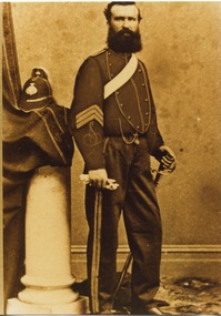 Work on paper - Photograph of Adam Lindsay Gordon, Brighton 1870, The Adam Lindsay Gordon Cottage, Ballarat Botanical Gardens