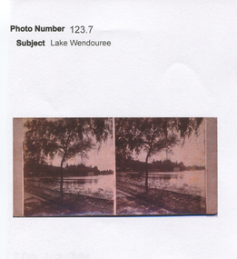 Work on paper - Lake Wendouree Looking North, A Scenic View of Lake Wendouree, Ballarat, Victoria
