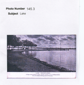 Work on paper - A Popular Holiday Venue, Lake Wendouree, The Lake at the Inland Mining Town of Ballarat