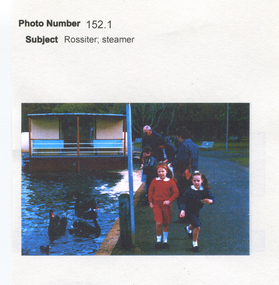 Work on paper - Steamer Moored at Lake Wendouree, Ballarat, Victoria, Steamer and Ian Rossiter, Horticultural Officer, 1997 and Family