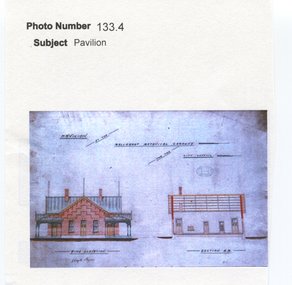 Work on paper - Kiosk Plans, Ballarat Botanical Gardens, The Gardens Pavilion (now Piper's)