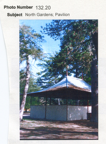 Work on paper - North Gardens Pavilion, Ballarat Botanical Gardens