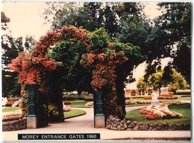 Work on paper - Two Pictures of the Morey Gates, The Morey Gates, Ballarat Botanical Gardens