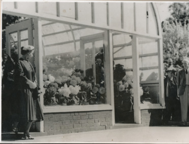 Photograph - Digital image, Queen Elizabeth 11 at Begonia House, 1954