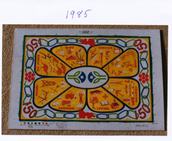 Photograph - Digital image TIFF, Floral Carpet Design 1985