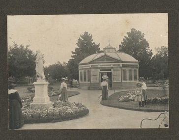 Photograph - Digital Image, Statuary Pavilion in the Ballarat Botanical Gardens, c1900