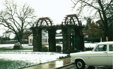 Photograph - Digital image - jpg, Morey Gates in snow
