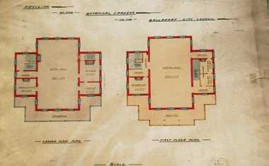 Photograph - Digital image - jpg, Gardens pavilion floor plan, Ballaarat
