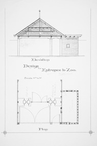 Plan - Elevation Design for Entrance to Zoo