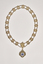 Mayoral chain for Strathfieldsaye.  Circular chain with 20 links and enameled medallion drop. 