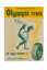 Back cover page of booklet. Full page advertisement for Olympic tyres. Printed in yellow and green ink.