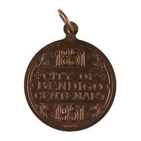 Medal - City of Bendigo Centenary Medal, Stokes and Son
